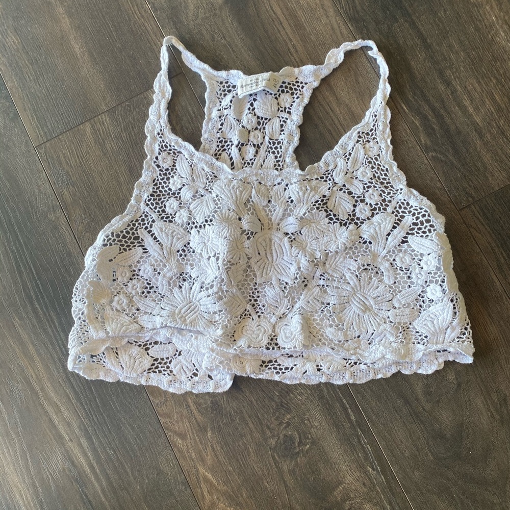 Abercrombie & Fitch Crocheted Crop Top